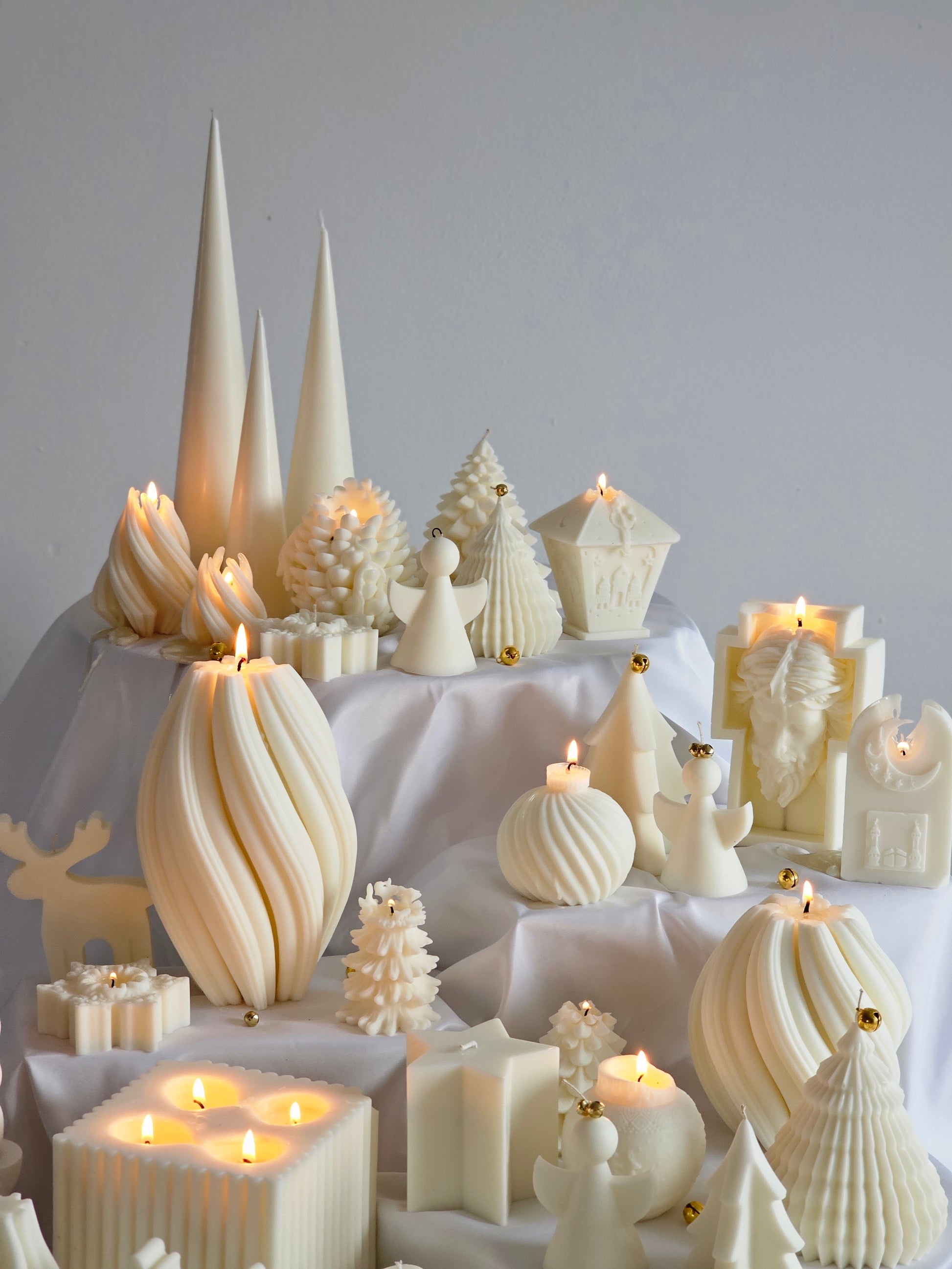 Sonnenwirbel Set, Spiral Kerzen Set. - Artful Candle
