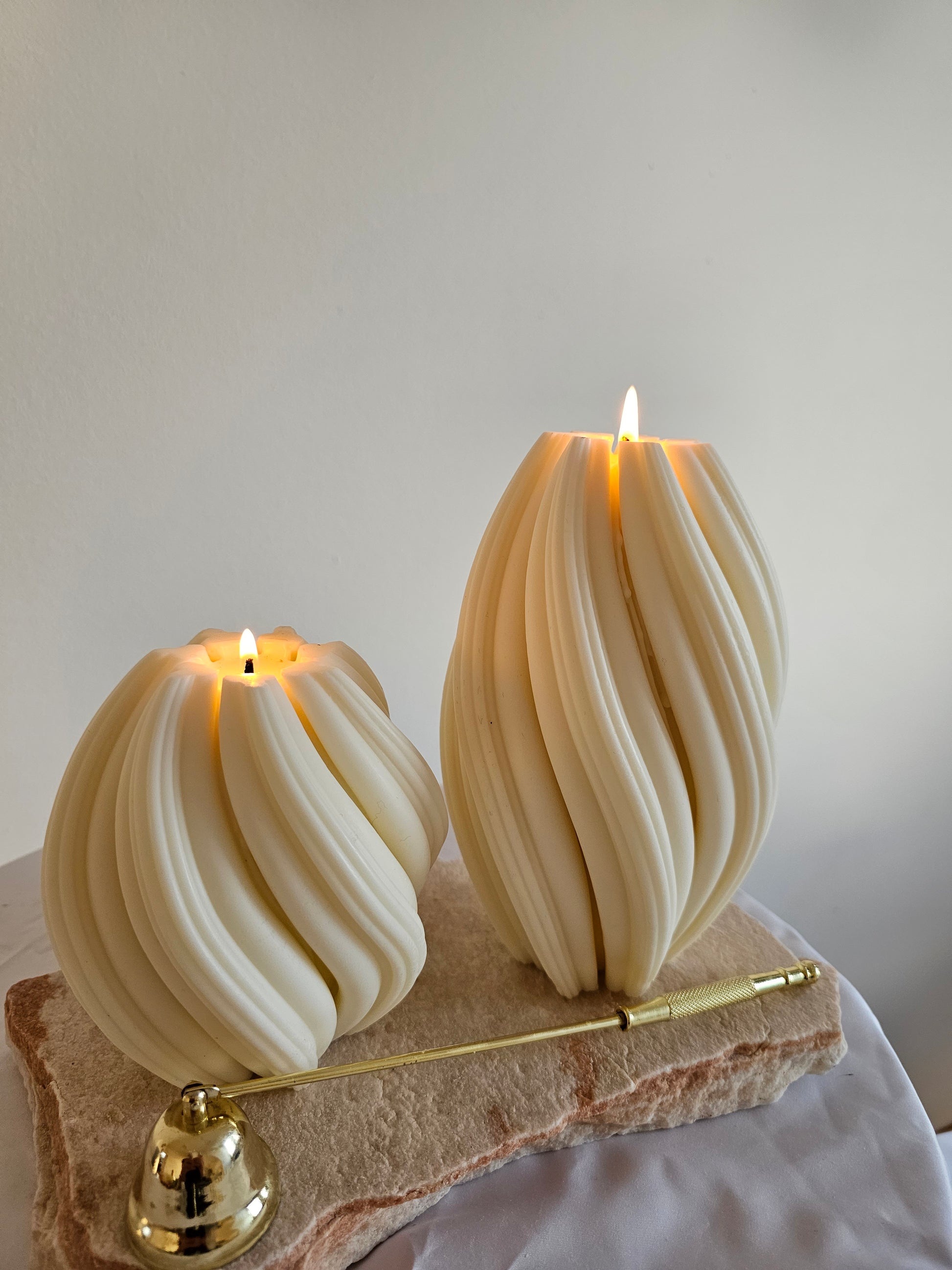 Sonnenwirbel Set, Spiral Kerzen Set. - Artful Candle